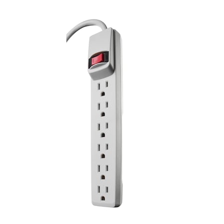 Southwire Power Strip, 6 Outlet(s) 4 ft., White 41367